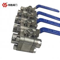 三片式锻钢球阀